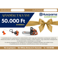 Husqvarna ajándékutalvány 50000Ft értékben