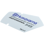 Matrica indítófedélre Husqvarna 545 Mark II láncfűrészhez