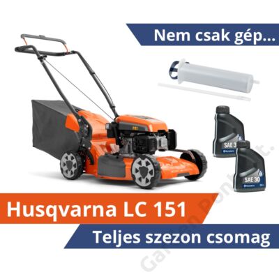 Husqvarna LC151 fűnyíró teljes szezon csomagban