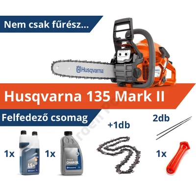 Husqvarna 135 Mark II láncfűrész Felfedező csomag