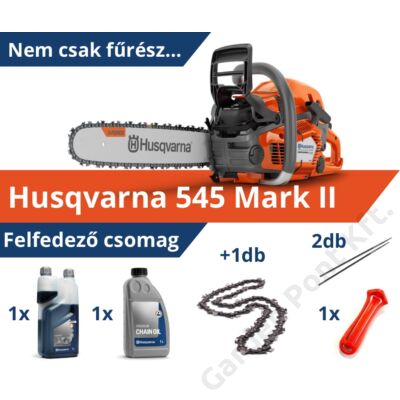 Husqvarna 545 Mark II fűrész csomag felfedező