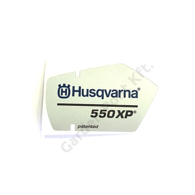 Matrica indítófedélre Husqvarna 550XP láncfűrészhez