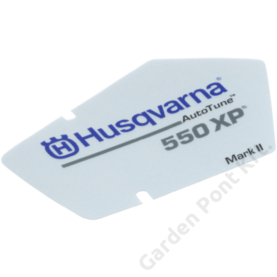 Matrica indítófedélre Husqvarna 550XP Mark II láncfűrészhez