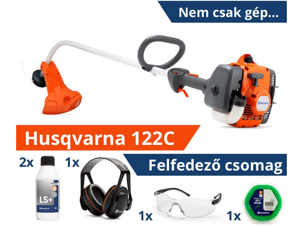 Husqvarna 122C szegélyvágó - Felfedező csomag Husqvarna 122C szegélyvágó - Felfedező csomag