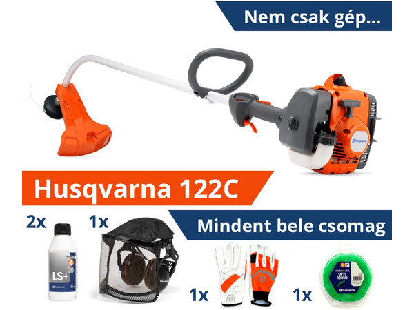 Husqvarna 122C szegélyvágó - Mindent bele csomag Husqvarna 122C szegélyvágó - Mindent bele csomag