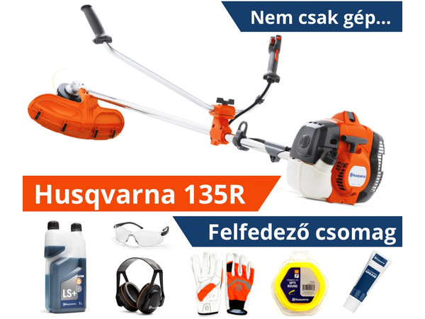 Husqvarna 135R fűkasza - Felfedező csomag Husqvarna 135R fűkasza - Felfedező csomag