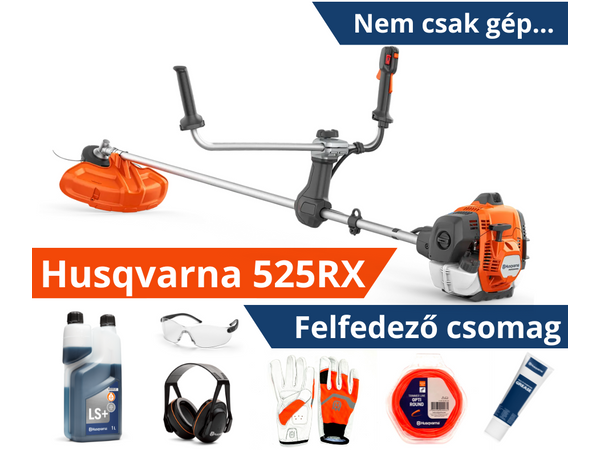 Husqvarna 525RX Mark II fűkasza - Felfedező csomag Husqvarna 525RX Mark II fűkasza - Felfedező csomag