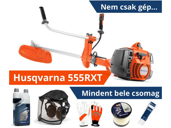 Husqvarna 555RXT fűkasza - Mindent bele csomag Husqvarna 555RXT fűkasza - Mindent bele csomag