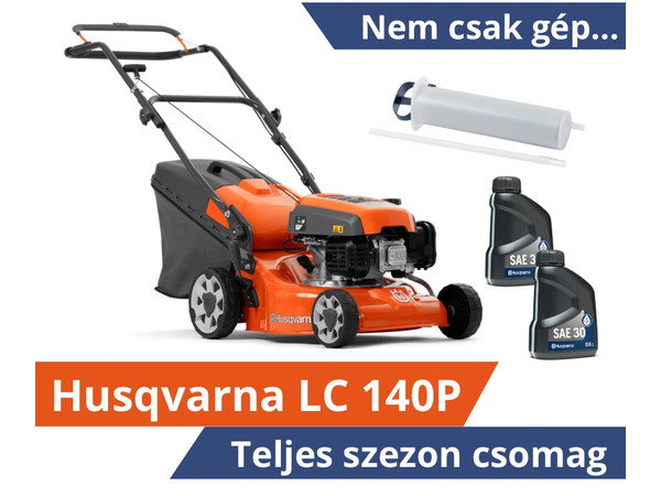 Husqvarna LC 140P fűnyíró - Teljes szezon csomagban Husqvarna LC 140P fűnyíró - Teljes szezon csomagban