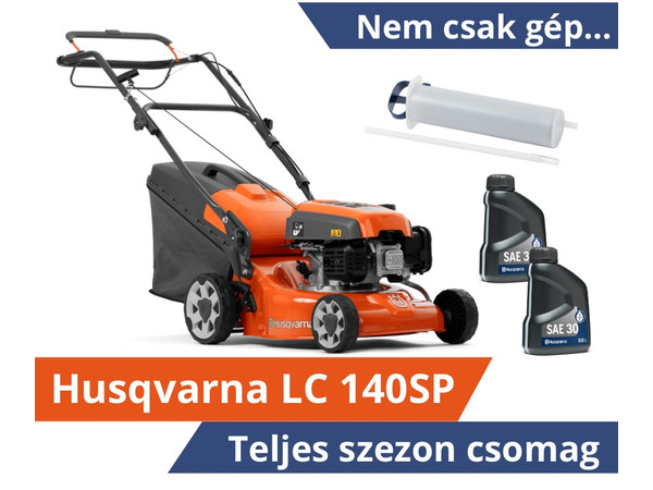 Husqvarna LC 140SP önjáró fűnyíró - Teljes szezon csomagban Husqvarna LC 140SP önjáró fűnyíró - Teljes szezon csomagban