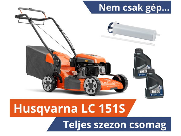 Husqvarna LC 151S önjáró fűnyíró - Teljes szezon csomagban