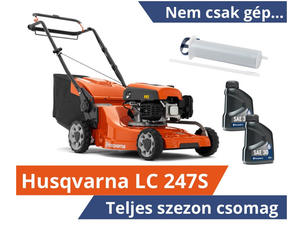 Husqvarna LC 247S önjáró fűnyíró - Teljes szezon csomagban