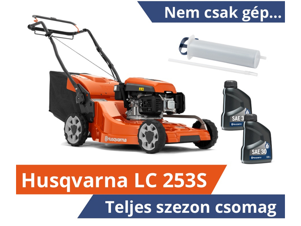 Husqvarna LC 253S önjáró fűnyíró - Teljes szezon csomagban