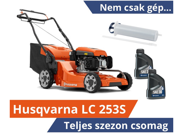 Husqvarna LC 253S önjáró fűnyíró - Teljes szezon csomagban Husqvarna LC 253S önjáró fűnyíró - Teljes szezon csomagban
