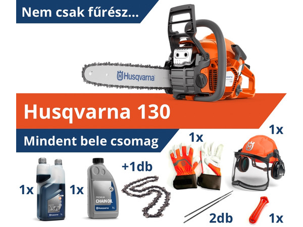 HUSQVARNA 130 - Mindent bele csomag HUSQVARNA 130 - Mindent bele csomag