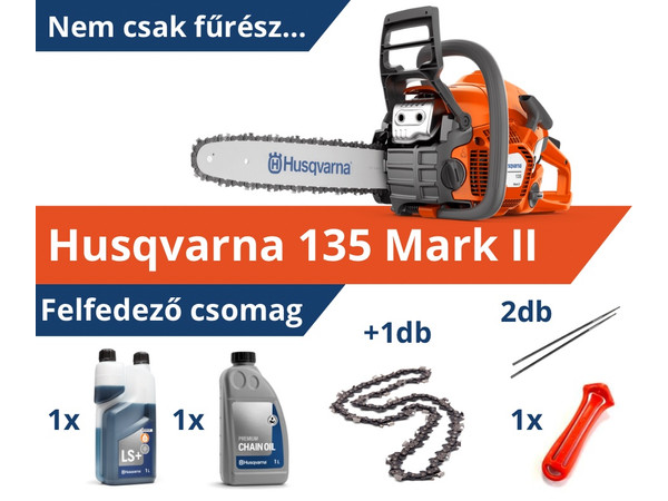 HUSQVARNA 135 Mark II - Felfedező csomag HUSQVARNA 135 Mark II - Felfedező csomag
