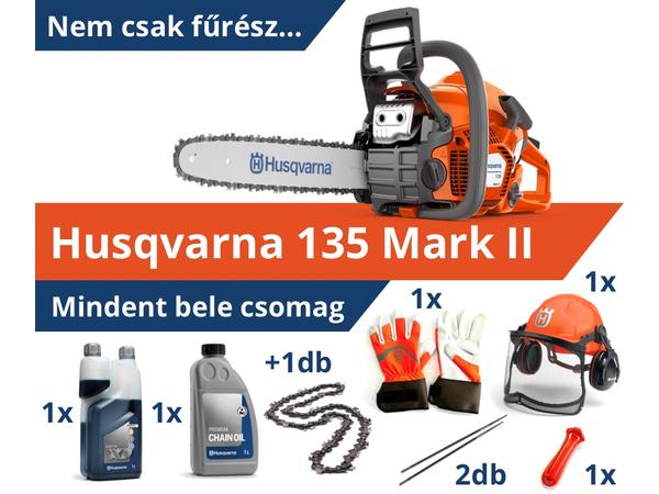 HUSQVARNA 135 Mark II - Mindent bele csomag HUSQVARNA 135 Mark II - Mindent bele csomag