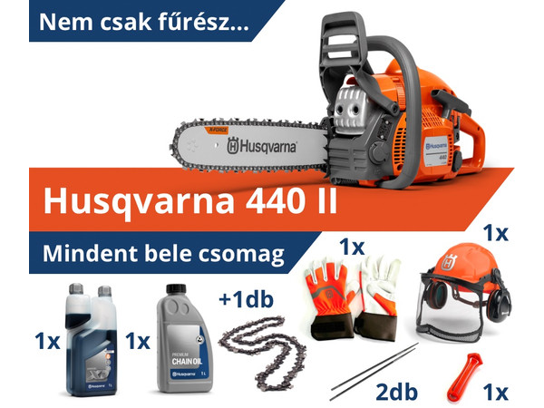HUSQVARNA 440 II - Mindent bele csomag HUSQVARNA 440 II - Mindent bele csomag