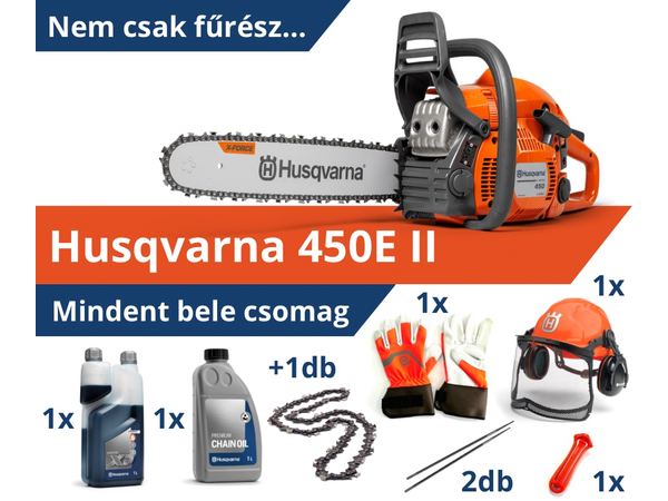 HUSQVARNA 450E II - Mindent bele csomag