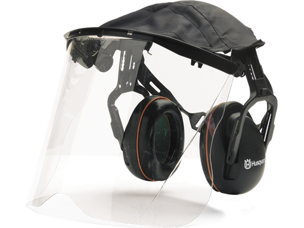 Husqvarna Hallásvédő perspex arcvédővel Husqvarna Hallásvédő perspex arcvédővel