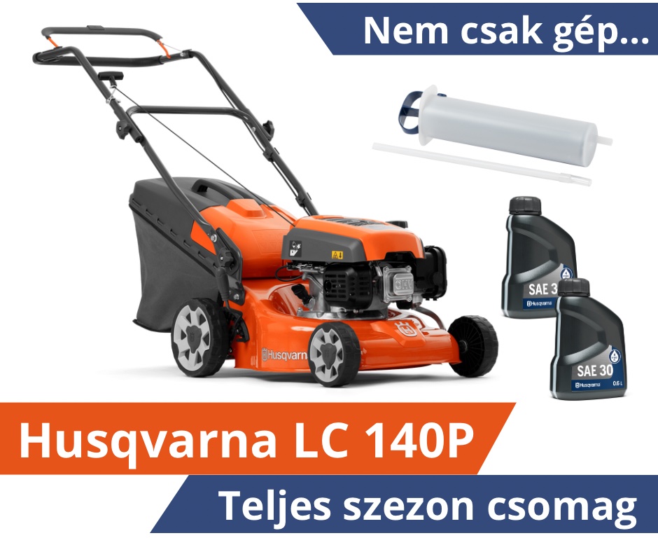Husqvarna LC 140P fűnyíró - Teljes szezon csomagban - Tologatós fűnyírók